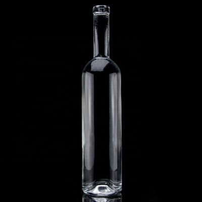 고품질의 디자인 보드카 음주 유리 병 750ml 선명한 유리 병 나사 뚜??