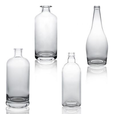 유리 병 위스키 유리 보드카 진 럼 병 코크 375ml 500ml 700ml 750ml 1000ml
