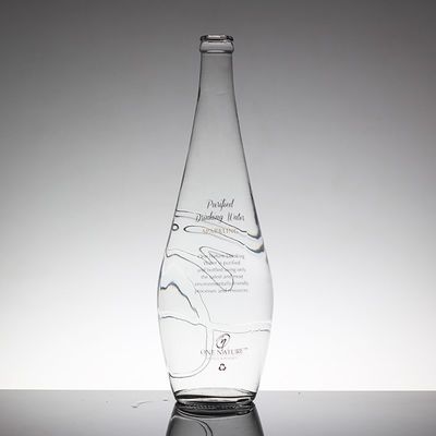 맑은 코크 밀폐 700Ml 유리 병 술과 보드카 위스키 테킬라