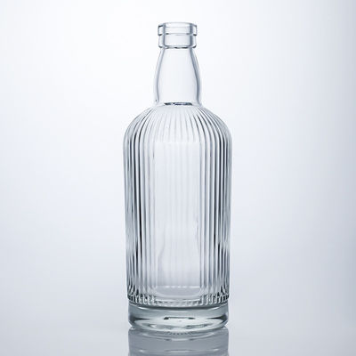 750ml 원형 유리 병 럼, 보드카, 위스키, 테킬라 진용
