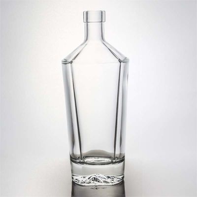 밀폐 유형 코크 500ml 800ml 1000ml 둥근 모양의 높은 플린트 유리 병