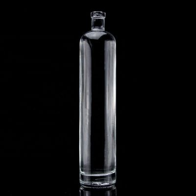 슈퍼 플린트 리커우를 위한 맞춤형 750ml 두꺼운 바닥 직선형 유리병