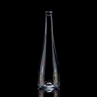 콩 모양 스크린 프린팅 보드카 위스키 술 유리 병 750ml 슈퍼 플린트 유리