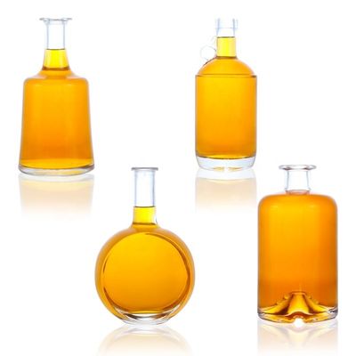 70cl 75cl 맞춤 디자인 맑은 유리 병 텐킬라 와드카 위스키 산둥에서