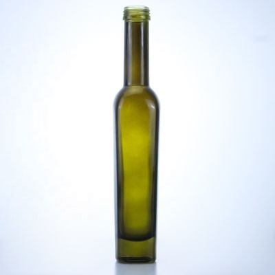 375ml 어두운 녹색 올리브 오일 유리 병 산성 경사 표면 처리 및 높은 색상