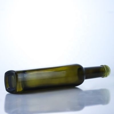 375ml 어두운 녹색 올리브 오일 유리 병 산성 경사 표면 처리 및 높은 색상