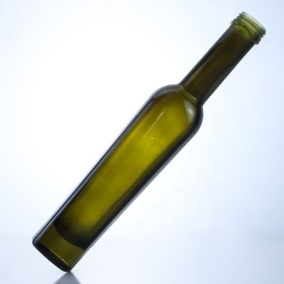 375ml 어두운 녹색 올리브 오일 유리 병 산성 경사 표면 처리 및 높은 색상