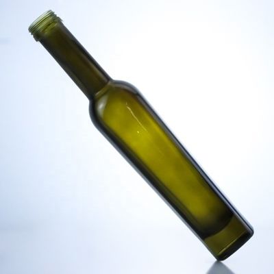 375ml 어두운 녹색 올리브 오일 유리 병 산성 경사 표면 처리 및 높은 색상