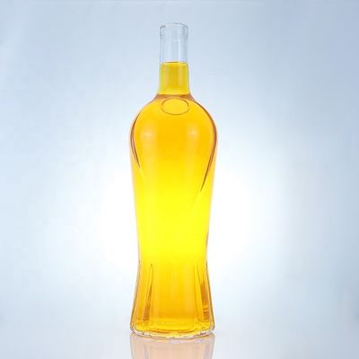 고귀한 디자인 750ml 맑은 보드카 음주 병 코크 유리 목걸이 재료
