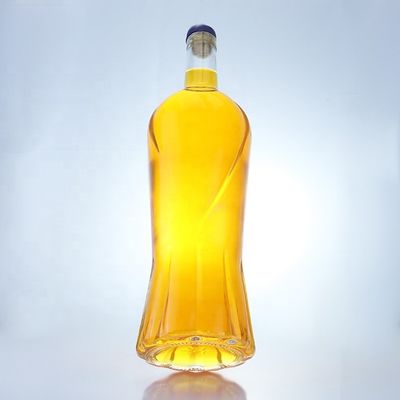 고귀한 디자인 750ml 맑은 보드카 음주 병 코크 유리 목걸이 재료