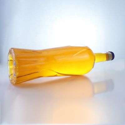 고귀한 디자인 750ml 맑은 보드카 음주 병 코크 유리 목걸이 재료