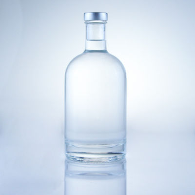 원형 유리 병 375ml 선명한 빈 술 병