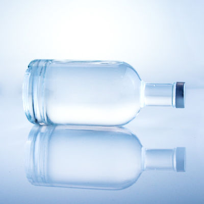 원형 유리 병 375ml 선명한 빈 술 병
