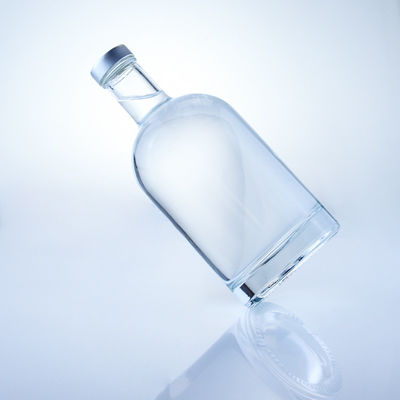 원형 유리 병 375ml 선명한 빈 술 병