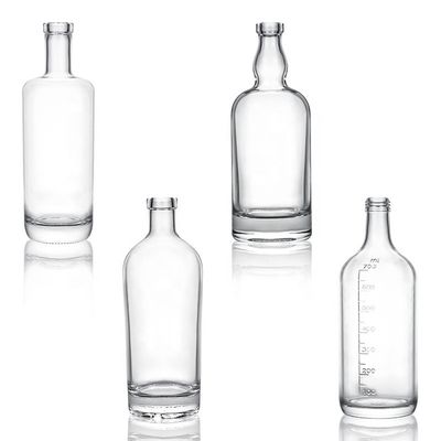 크라운 캡 밀폐 200ml 탄산 음료용 투명한 둥근 유리 병