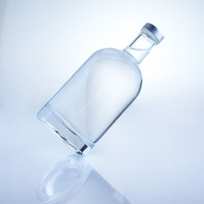 원형 유리 병 375ml 선명한 빈 술 병