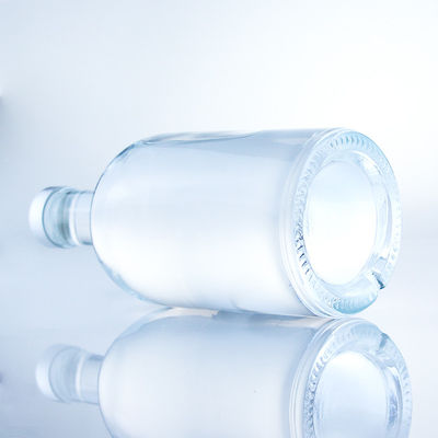 원형 유리 병 375ml 선명한 빈 술 병