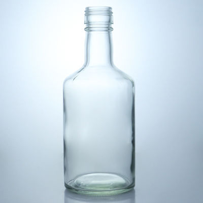 크라운 캡 밀폐 200ml 탄산 음료용 투명한 둥근 유리 병