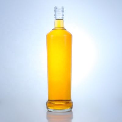 주문 디자인 750ml 위스키 유리 병 재료와 선명 또는 사용자 지정 색상