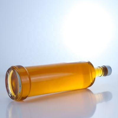 주문 디자인 750ml 위스키 유리 병 재료와 선명 또는 사용자 지정 색상