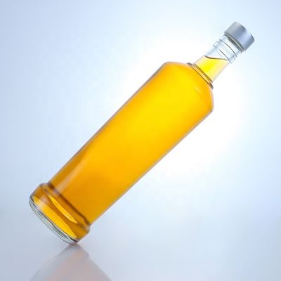주문 디자인 750ml 위스키 유리 병 재료와 선명 또는 사용자 지정 색상