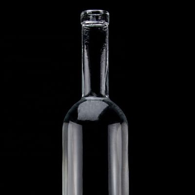 고품질의 디자인 보드카 음주 유리 병 750ml 선명한 유리 병 나사 뚜??