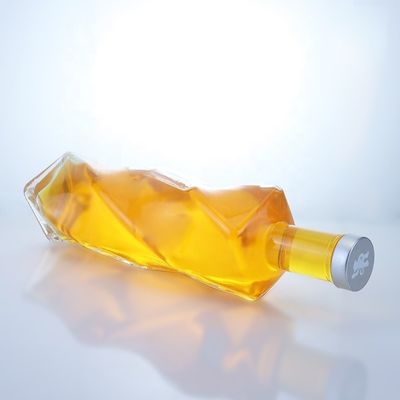 맞춤형 로고 특수 모양 유리 병 스피릿 700ml 750ml 나사 캡
