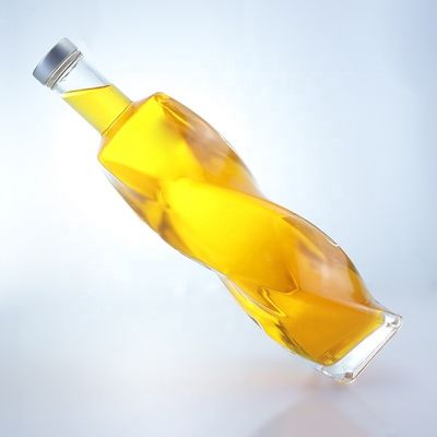 맞춤형 로고 특수 모양 유리 병 스피릿 700ml 750ml 나사 캡