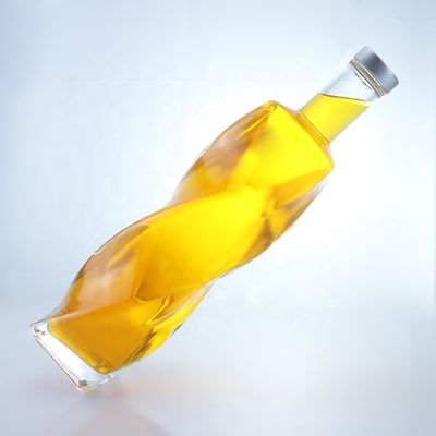 맞춤형 로고 특수 모양 유리 병 스피릿 700ml 750ml 나사 캡