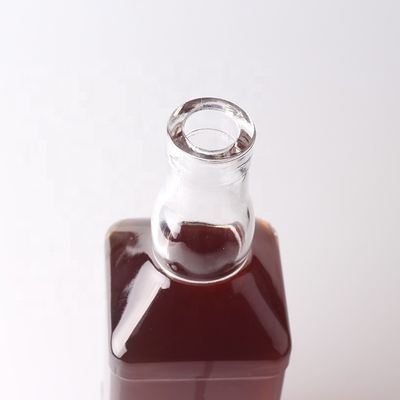 목걸이 재료 위스키 럼 진 브랜디를 위한 유리 500ml 700ml 엠보스 투명 병