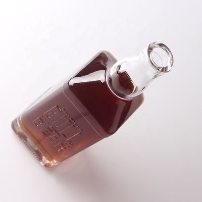 목걸이 재료 위스키 럼 진 브랜디를 위한 유리 500ml 700ml 엠보스 투명 병
