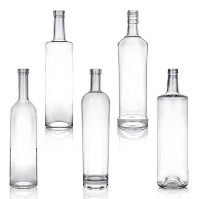 선명 또는 사용자 지정 코크 캡 700ml 750ml 원형 유리 병 Yuncheng Valiant
