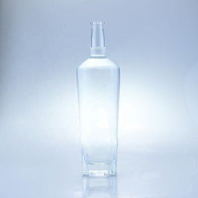 유리 목걸이 알코올 음료용 유리 병 코크 밀폐 플린트 빈 750 ml