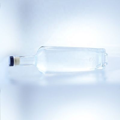 유리 목걸이 알코올 음료용 유리 병 코크 밀폐 플린트 빈 750 ml