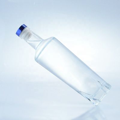 유리 목걸이 알코올 음료용 유리 병 코크 밀폐 플린트 빈 750 ml