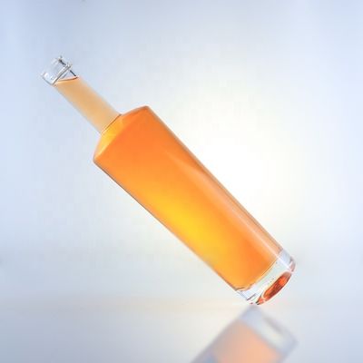750ml 긴 목 플린트 유리 병 코크와 산성 에치 표면 처리