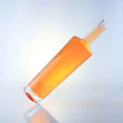 750ml 긴 목 플린트 유리 병 코크와 산성 에치 표면 처리