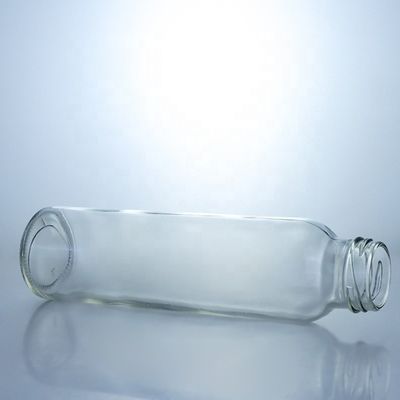 금속 나사 모자 150ml 250ml 350ml 500ml 냉압 수액을 위한 맑은 유리 병