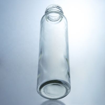 금속 나사 모자 150ml 250ml 350ml 500ml 냉압 수액을 위한 맑은 유리 병