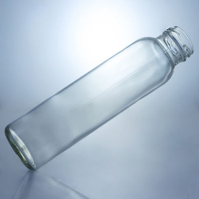 금속 나사 모자 150ml 250ml 350ml 500ml 냉압 수액을 위한 맑은 유리 병