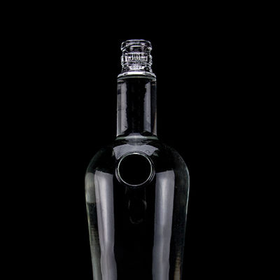 500ml700ml750ml 맑은 위스키 병 슈퍼 플린트 유리 주문 조각 독특한 디자인