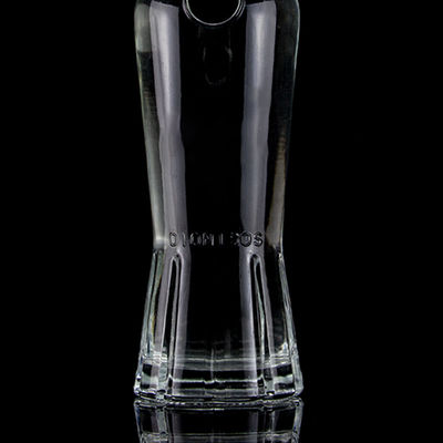 500ml700ml750ml 맑은 위스키 병 슈퍼 플린트 유리 주문 조각 독특한 디자인