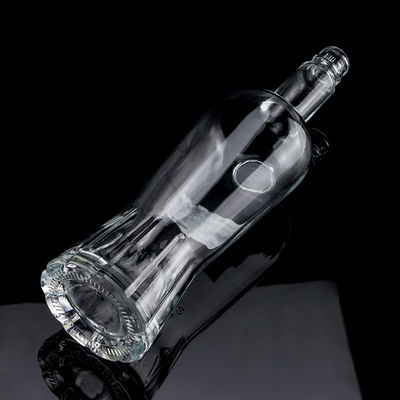 500ml700ml750ml 맑은 위스키 병 슈퍼 플린트 유리 주문 조각 독특한 디자인