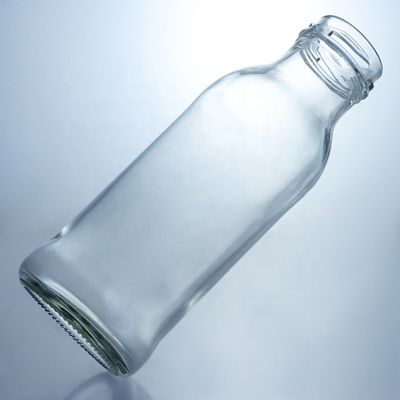 맑은 유리 음료 병 인기 100ml260ml 500ml 1000ml 원형 병 나사 뚜??