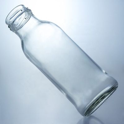 맑은 유리 음료 병 인기 100ml260ml 500ml 1000ml 원형 병 나사 뚜??