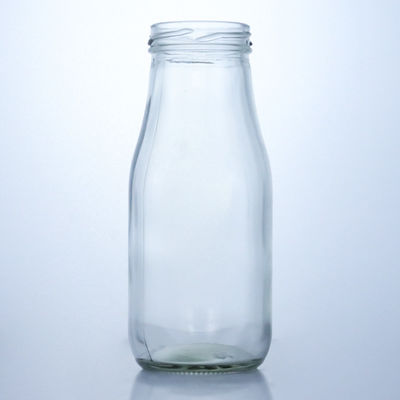 250ml 우유 주스 밀폐형 유리 식품 항아리
