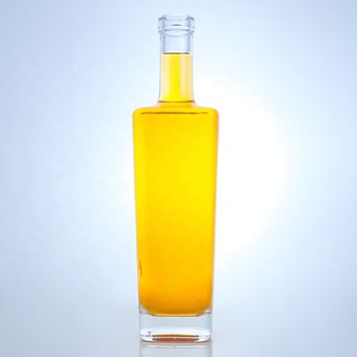 수용 가능한 고객 로고 와드카 위스키 테킬라 진 브랜디를 위한 고급 유리 병