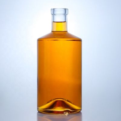 Avialable 맑은 타원형 와인 병 500ml 700ml 750ml 음료용 코크