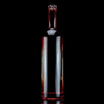 코팅 빨간색 750ml 테킬라 유리 병 독특한 디자인과 코크