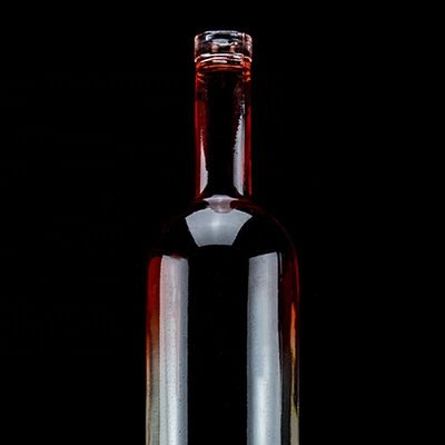 코팅 빨간색 750ml 테킬라 유리 병 독특한 디자인과 코크